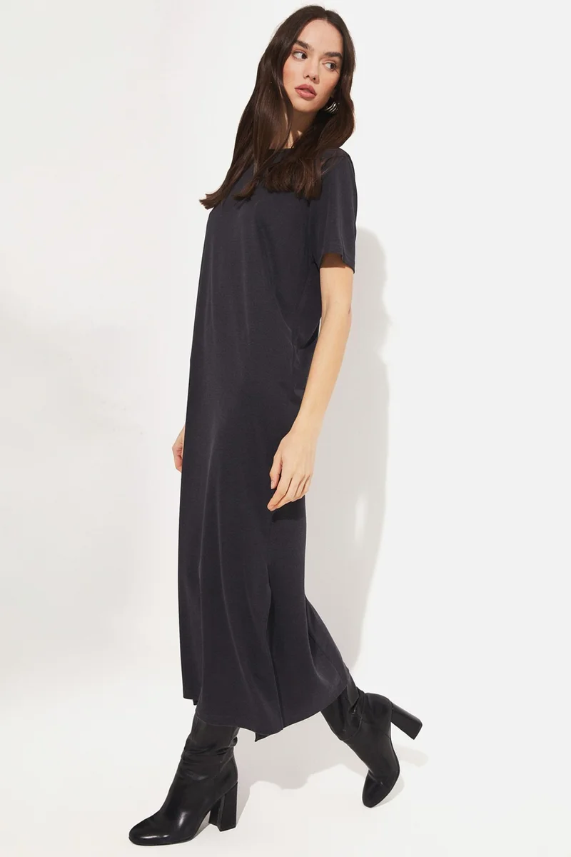 JUNE Belted Knit Dress