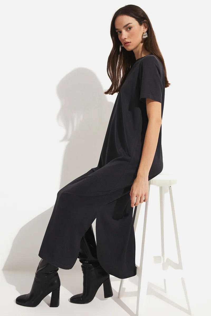 JUNE Belted Knit Dress