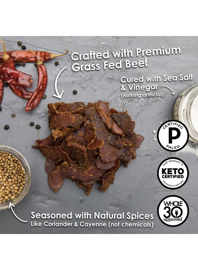 Ayoba Spicy Biltong - Grass Fed, Keto and Paleo Certified Air-Dried Beef Snack - Better Than Jerky Tender Steak Cuts - Whole 30 Approved, No Sugar, Gluten Free, No Nitrates (2 Ounce) - Image 2