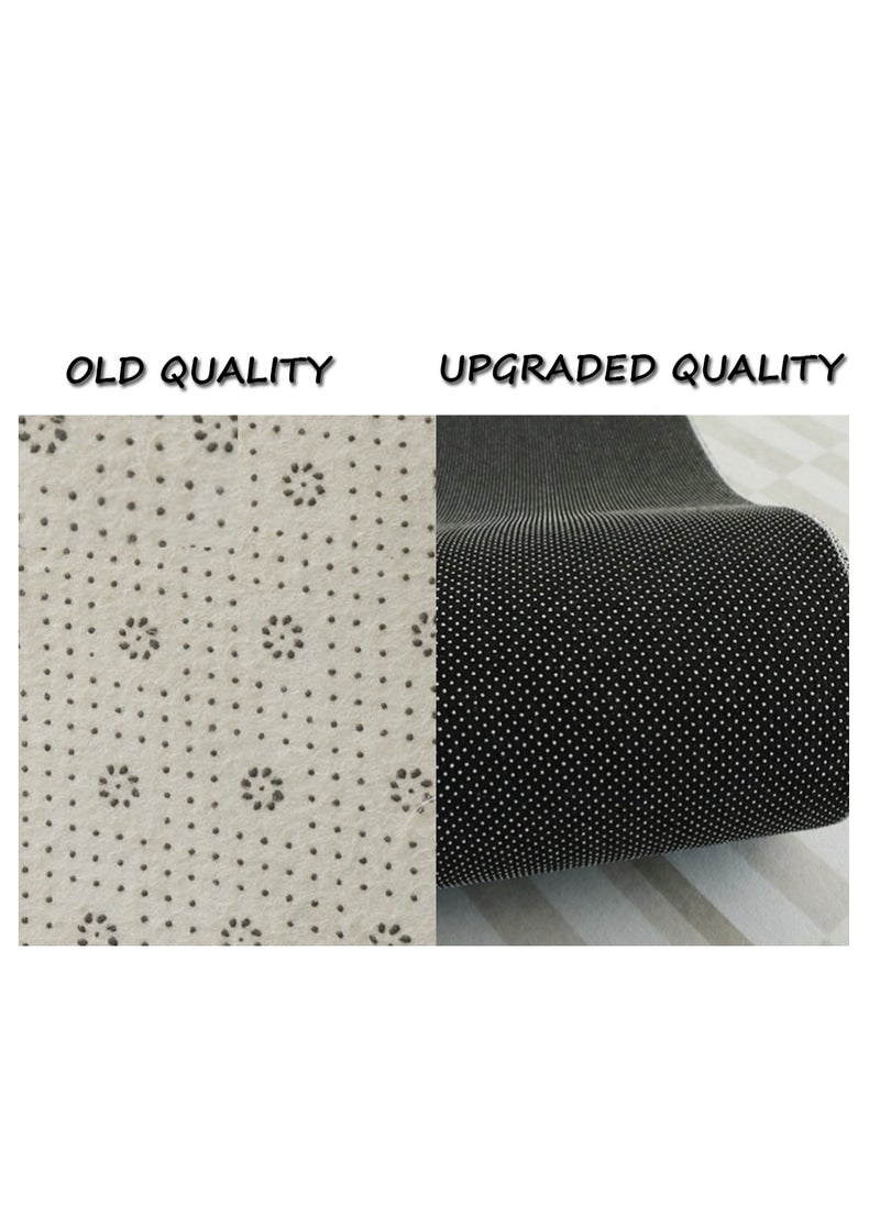 Mei Lifestyle - Modern Wool Fluffy Floor Mat Carpet with Anti slip High Pile Bottom with Upgraded Foam (Size 120×160CM), Rectangle - Image 1