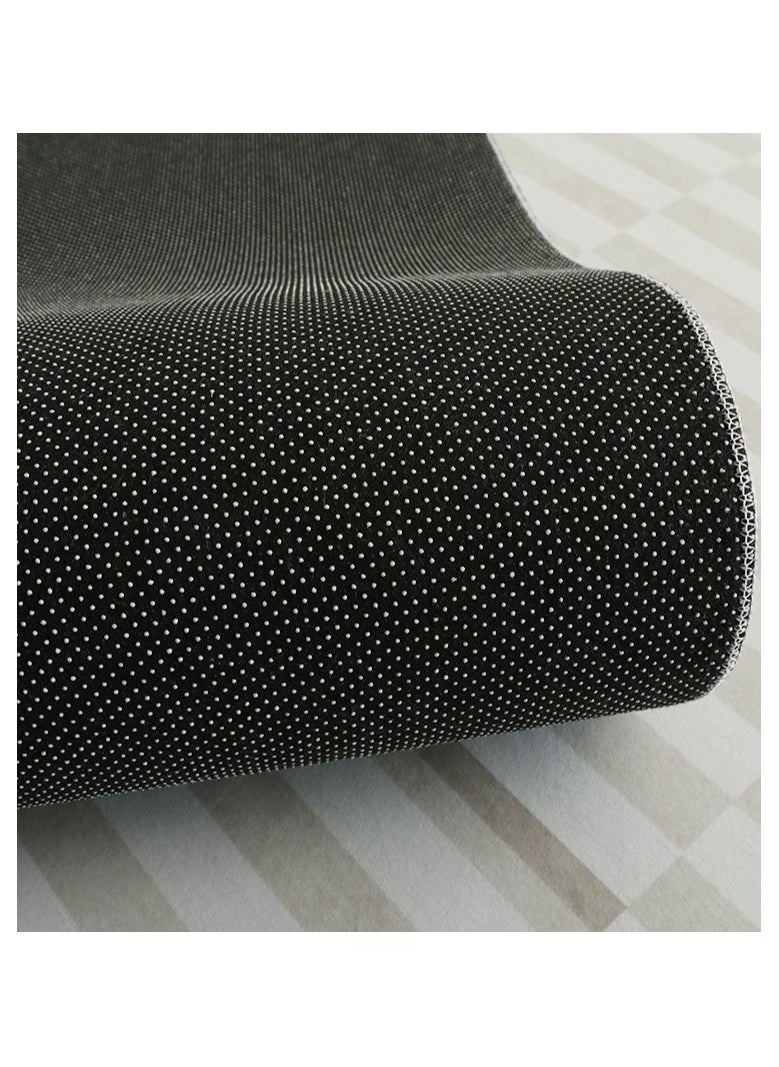 Mei Lifestyle - Modern Wool Fluffy Floor Mat Carpet with Anti slip High Pile Bottom with Upgraded Foam (Size 120×160CM), Rectangle - Image 1