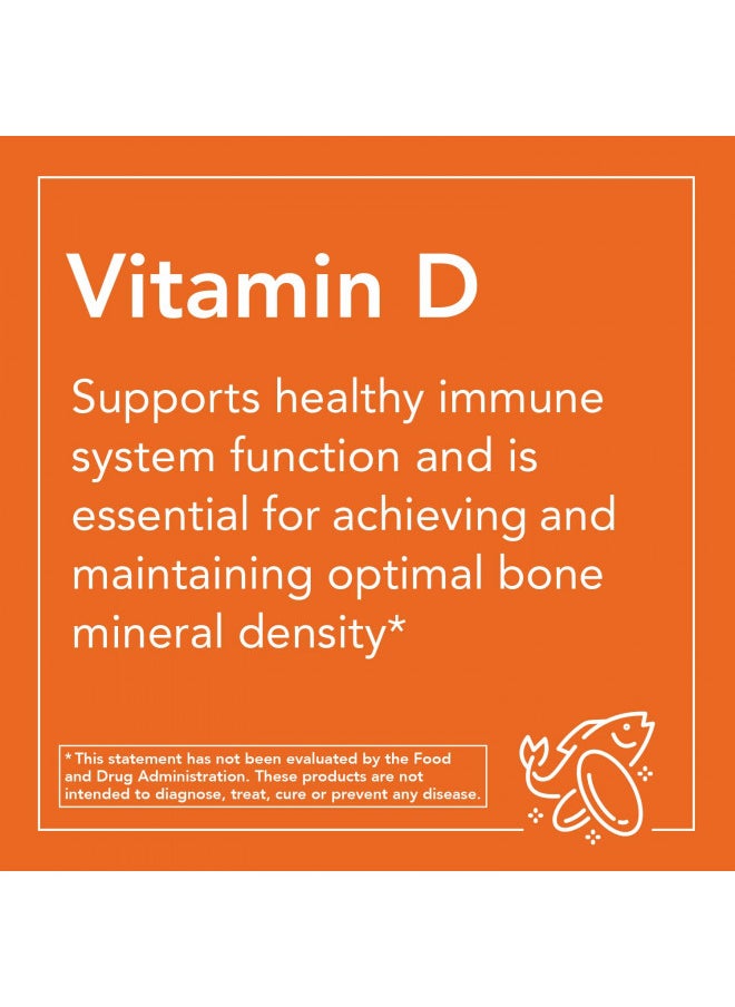now NOW Supplements, Vitamin D-3 5,000 IU, High Potency, Structural Support, 240 Softgels  - Image 5