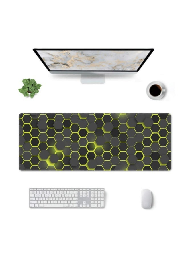 Gaming Laptop Mouse Pad Gaming Mouse Pad Big Desk Pads PC Keyboard Non-Slip 800 * 300 * 3mm Thicker Supper Rubber Table Mat Mouse Pads Edges Design for mouse and keyboard,gaming home and working office