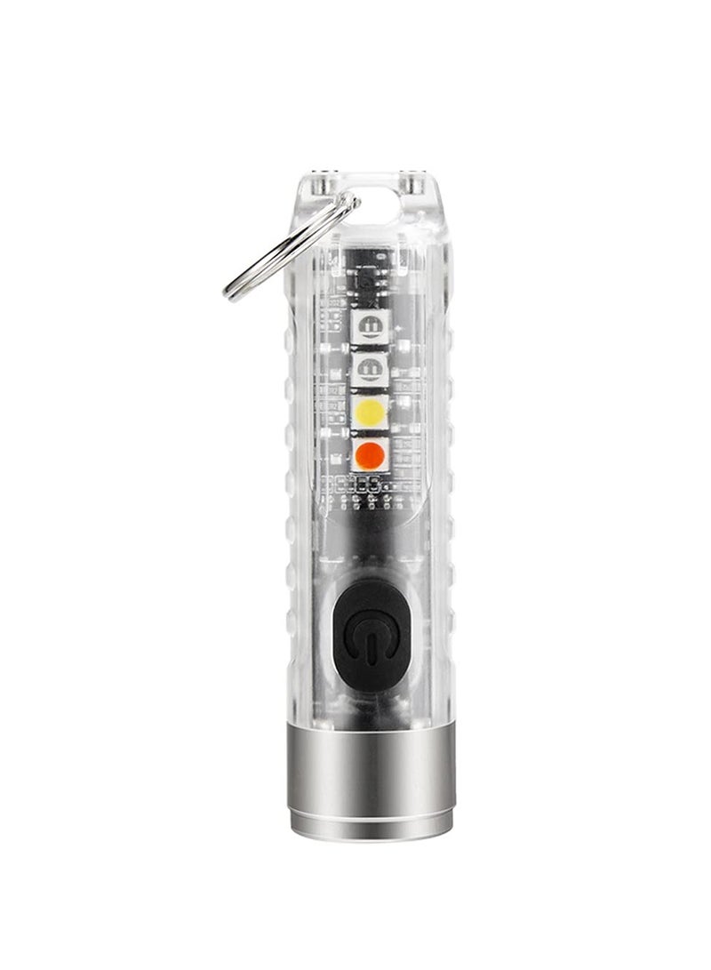 Alonefire S11 Small Powerful Mini Keychain LED Flashlight, SST20 (White) - Image 1