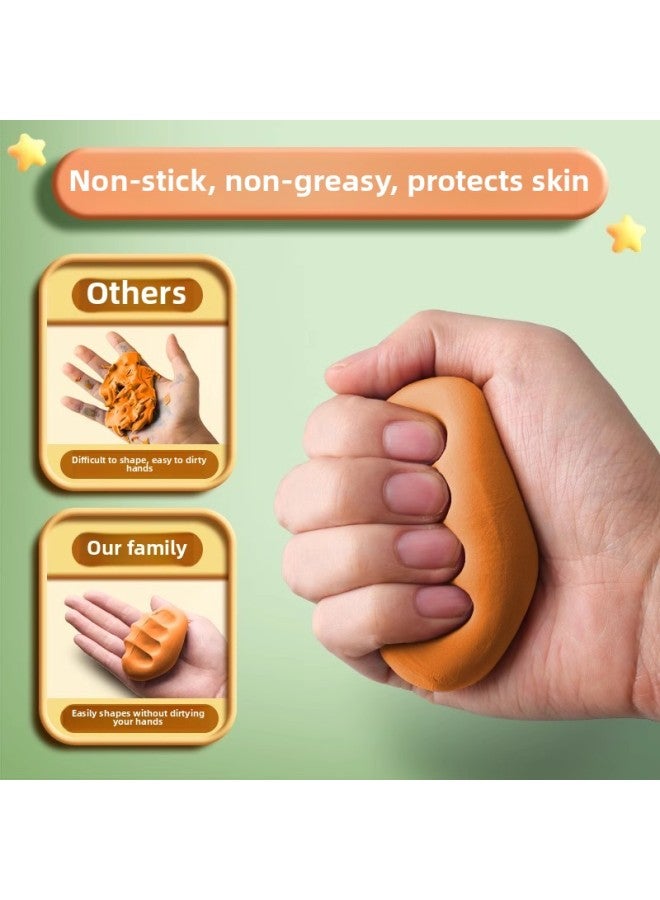 Deli Large Capacity Ultra Light Clay Color Mud Children's Food Grade Plasticine Children's Clay Handmade Toys-Specifications:[Box 12 Color] 50 Grams Of Large Cans  - Image 4