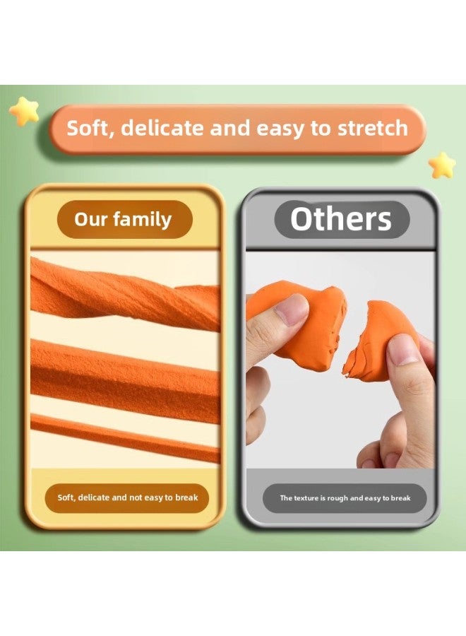 Deli Large Capacity Ultra Light Clay Color Mud Children's Food Grade Plasticine Children's Clay Handmade Toys-Specifications:[Box 12 Color] 50 Grams Of Large Cans  - Image 3