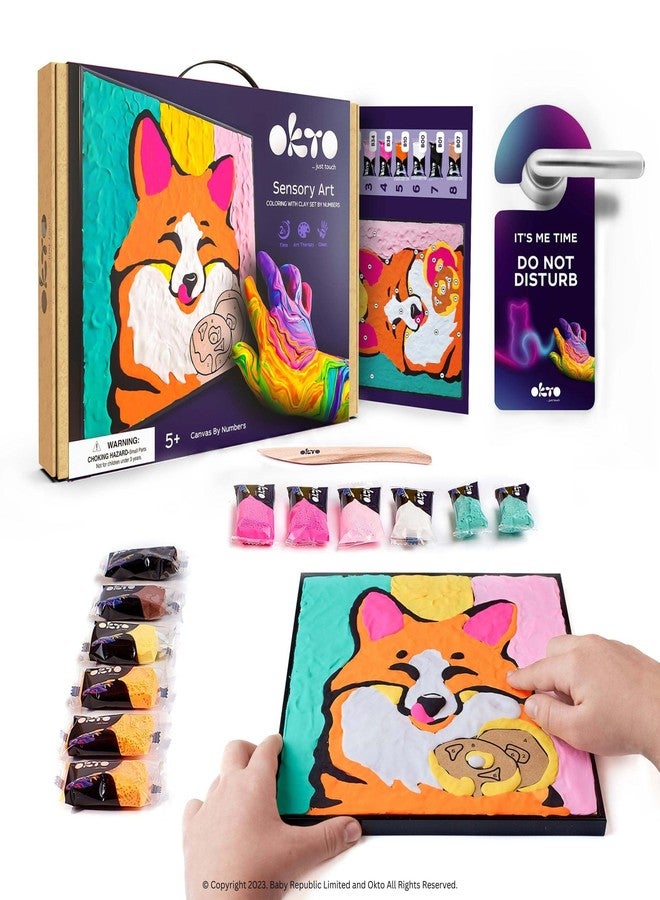 Okto Clay by Numbers Kit, Fox - Image 1