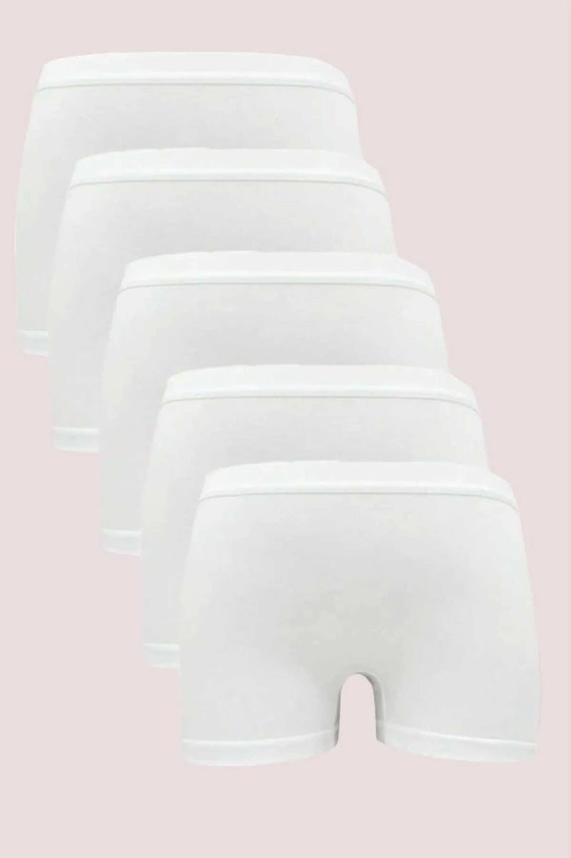 Tezzgelsin Women's 5-Piece Cotton Boxer Panties Women's Boxer