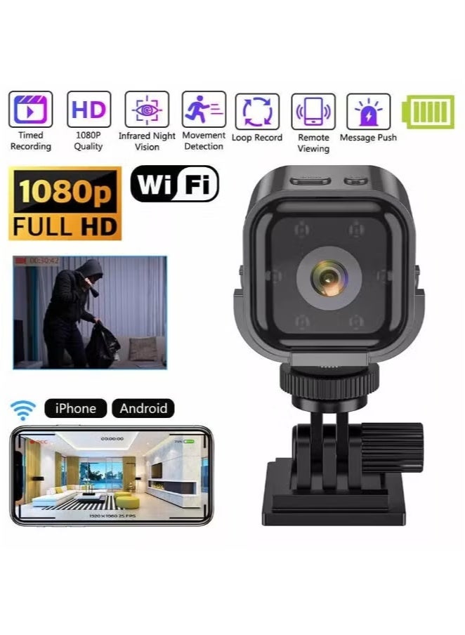 Generic Rechargeable 960mAh HD 1080P Wireless WiFi CCTV Mini IP Camera Home Security Cam  - Image 1