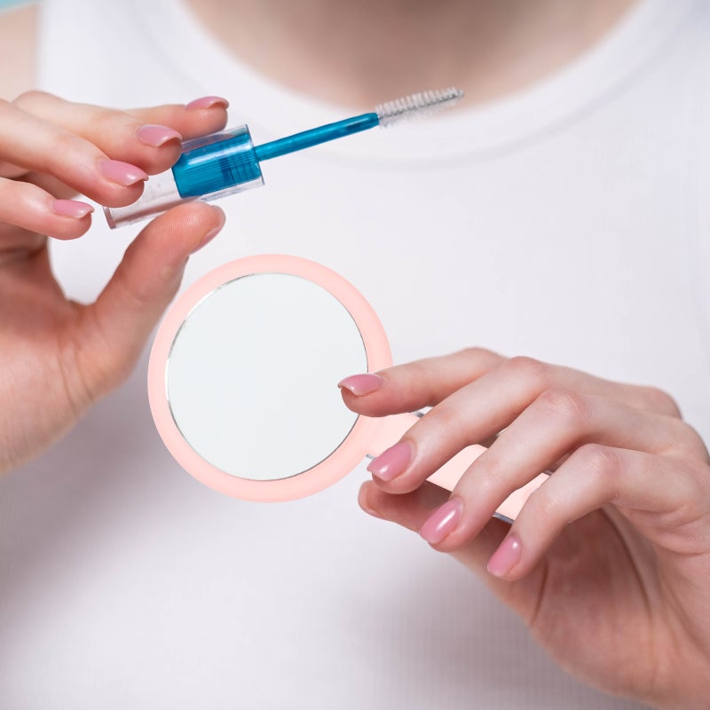 Simple Handle Makeup Mirror Handheld Beauty Mirror for Women Makeup Using - Image 3
