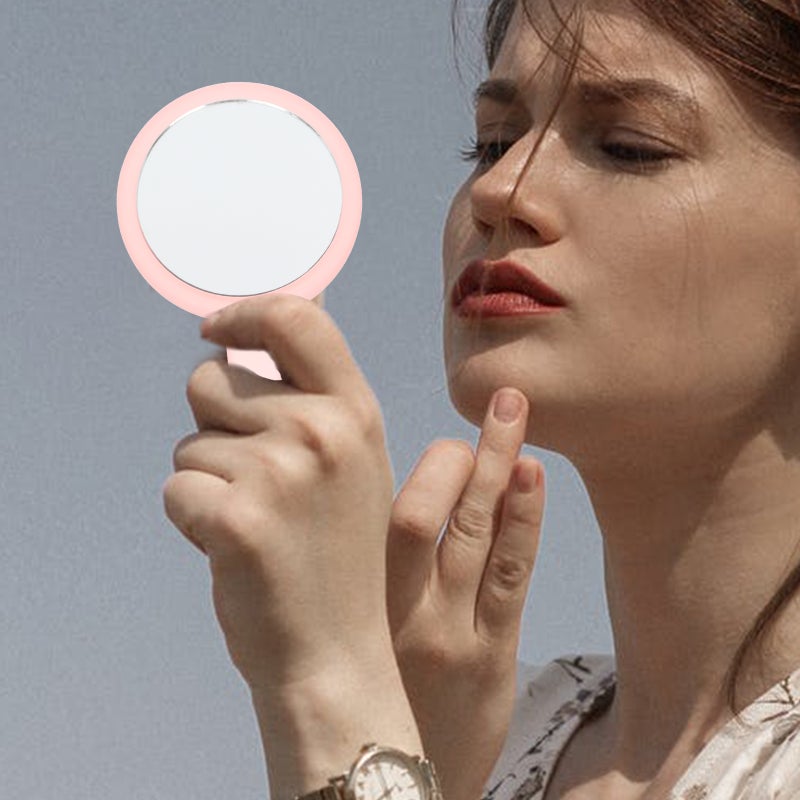Simple Handle Makeup Mirror Handheld Beauty Mirror for Women Makeup Using - Image 5