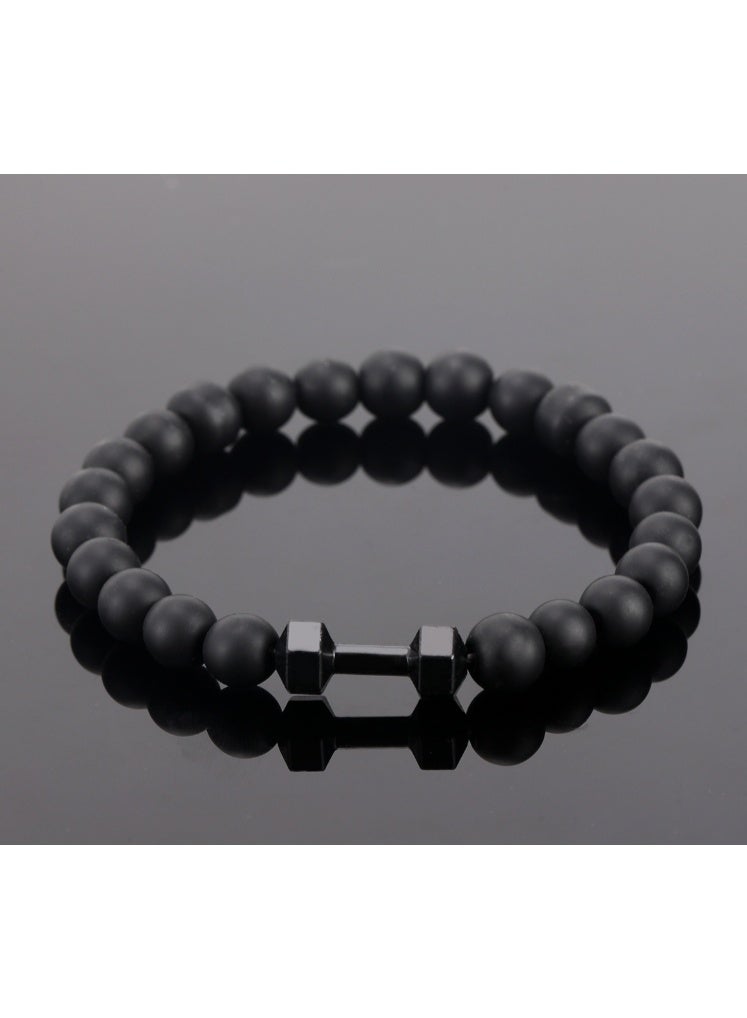 OASIS-TH Bracelet Dumbbell Bracelet Heavy Bracelet Weighted Bracelet Necklace Set for Men Gym Bracelet for Women Jewelry Gifts for Sports Lover - Image 1