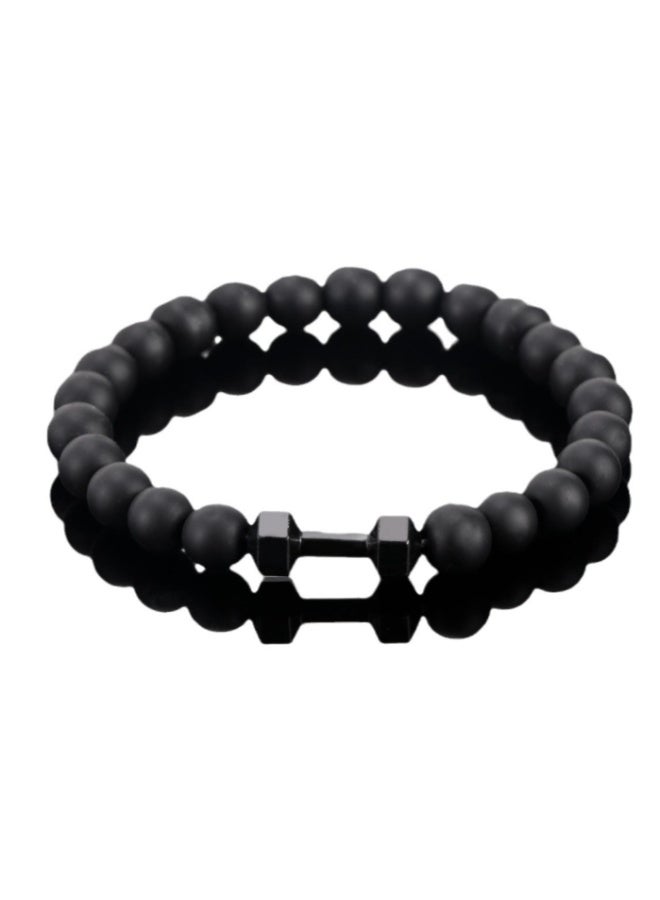 OASIS-TH Bracelet Dumbbell Bracelet Heavy Bracelet Weighted Bracelet Necklace Set for Men Gym Bracelet for Women Jewelry Gifts for Sports Lover - Image 3