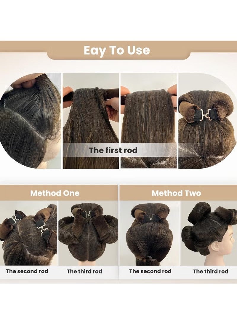 Heatless Hair Curler 3 Pack  Flexi Rods with Hook Heatless Curling Rod for All Hair Types No Heat Curlers to Sleep In Overnight Heatless Curls for Blowout Hair - Image 2