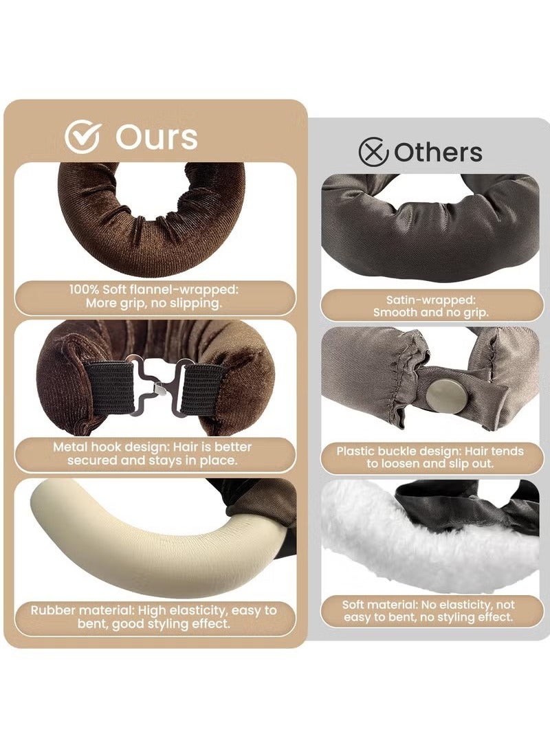 Heatless Hair Curler 3 Pack  Flexi Rods with Hook Heatless Curling Rod for All Hair Types No Heat Curlers to Sleep In Overnight Heatless Curls for Blowout Hair - Image 3