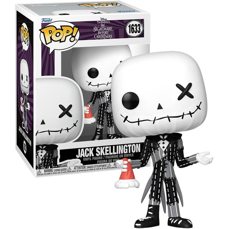 Funko POP! Disney Tim Burton’s The Nightmare Before Christmas Jack Skellington (Patchwork) Vinyl Figure (10.2 cm) - Image 2