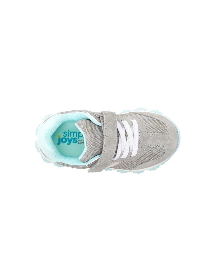 Simple Joys by Carter's Kids Bailey Athletic Sneaker Running Shoe, Grey, 9 US Unisex Toddler - Image 4