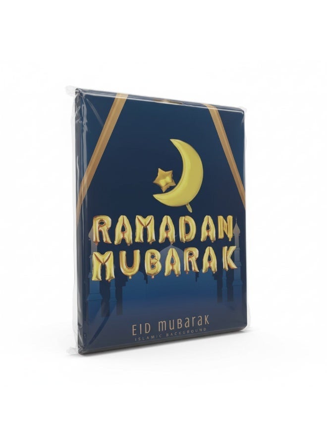 Gold Foil "Ramadan Mubarak" Balloon Set with Crescent Moon & Star - Ramadan Decoration - Image 1