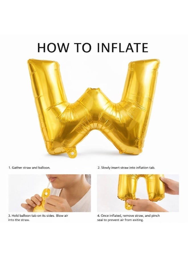 Gold Foil "Ramadan Mubarak" Balloon Set with Crescent Moon & Star - Ramadan Decoration - Image 2