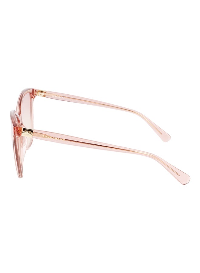 Longchamp نظارة شمسية للنساء للحماية من الأشعة فوق البنفسجية - LO708S-650-5715 - مقاس العدسة: 57 ملم  - Image 2