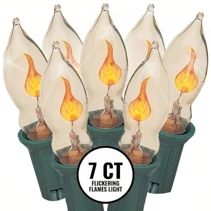 Brite Star 7 Count Flicker Flame Light Set, Clear - Image 4