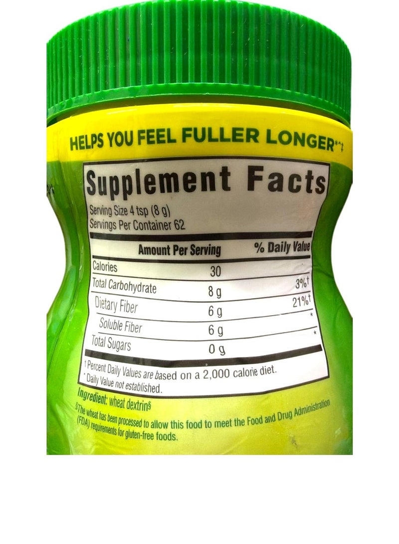 Benefiber Prebiotic Sugar Free Fiber Supplement Powder Unflavored - 250 Teaspoons - 17.6oz - Image 2