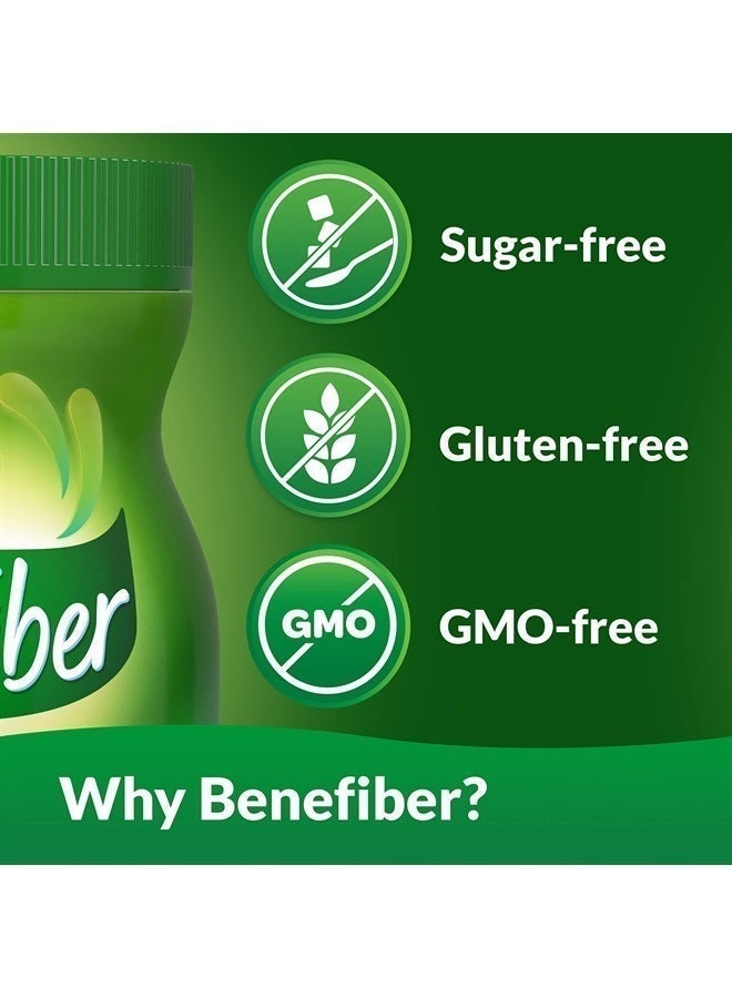 Benefiber Prebiotic Sugar Free Fiber Supplement Powder Unflavored - 250 Teaspoons - 17.6oz - Image 4