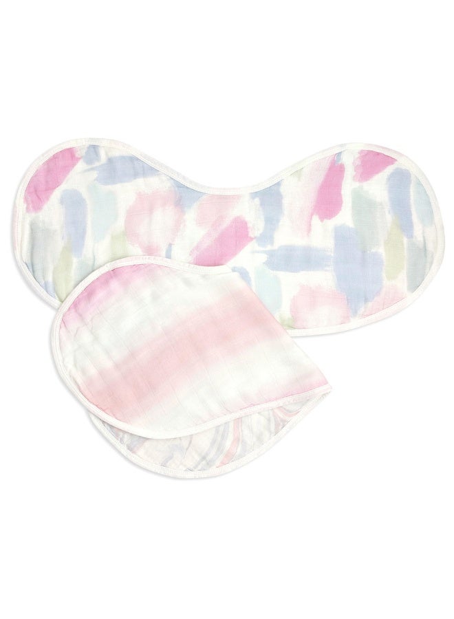 aden + anais Silky Soft Burpy Bib  Pack of 2  Florentine - Image 2