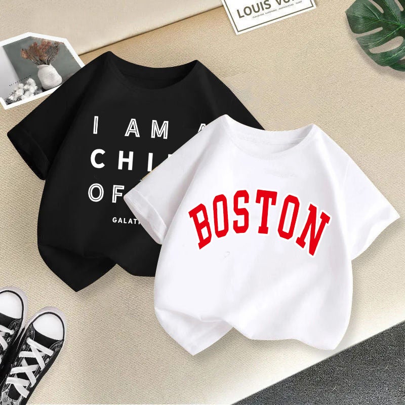 Children'S Trendy Cotton T-Shirts For Summer, Boys And Girls Short-Sleeve 2026 New Korean Style Cartoon Print Children'S Clothing Trend - Image 3