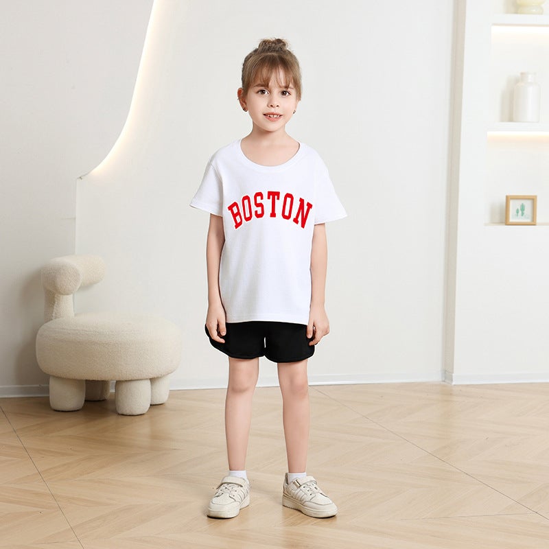 Children'S Trendy Cotton T-Shirts For Summer, Boys And Girls Short-Sleeve 2026 New Korean Style Cartoon Print Children'S Clothing Trend - Image 5