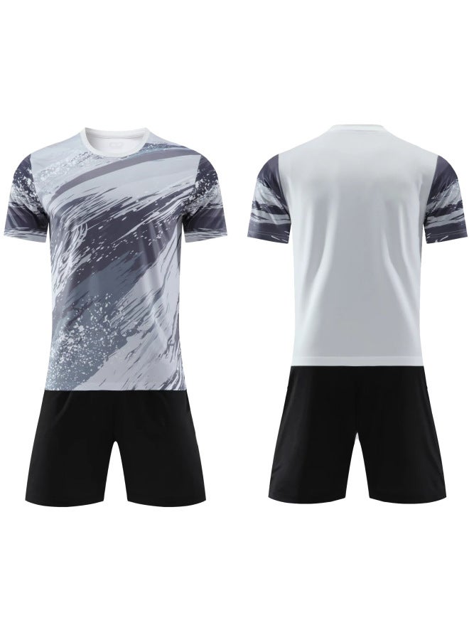 7009 White Short Sleeve Football Jersey - Image 1