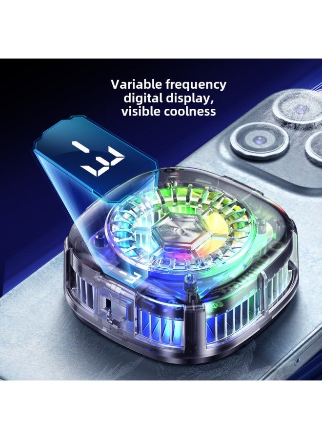 2025 Icing Radiator Can Turn Off The Lights Mute Thin Semiconductor Cooling Electric Competition Live Artifact Advantage Rush-Color:Al17 【icing + Second Gear Adjustment Back Clip】 - Image 5