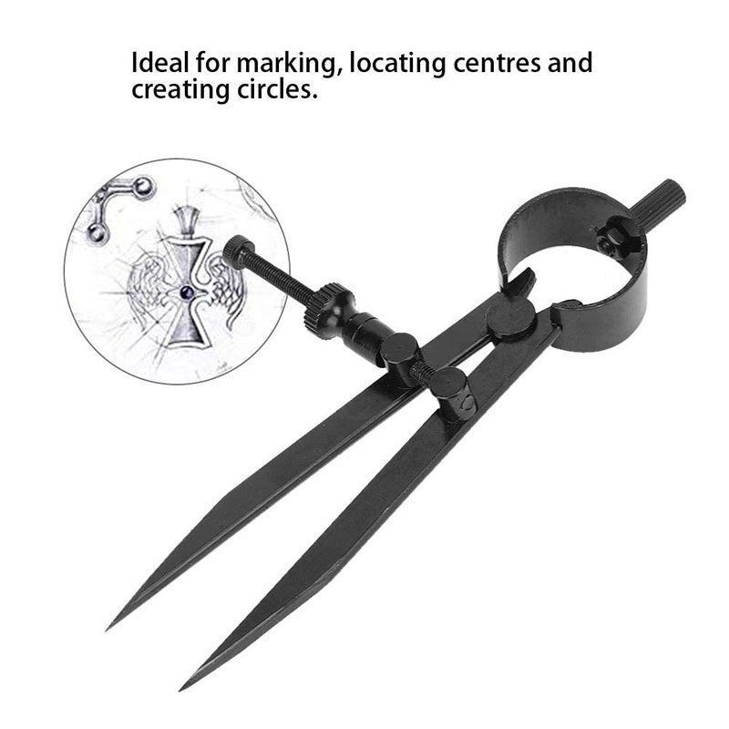 woobles Professional Fine Point Divider, Jewelry Marking Tool Square Tapered Legs Engraving Tools Jewelry Repair Artist Proportional Scale Divider Drawing Tool(S)-S - Image 4
