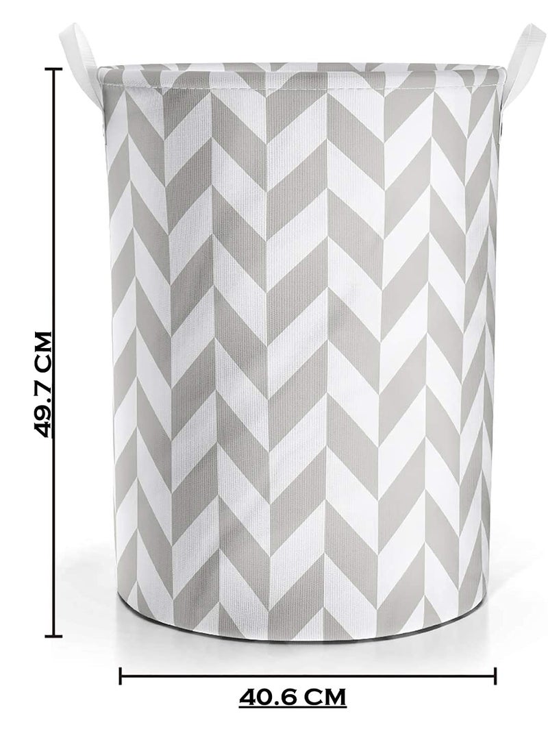 Styxon StyxonCollapsible Laundry Baskets Clothes Hampers for Laundry Cotton Linen Laundry Bin wWaterproof Lining and Drawstring Extra Large  - Image 3