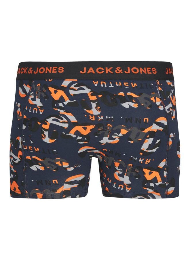 JACK & JONES - Pack of 3 - Printed & Plain Trunks - Image 1
