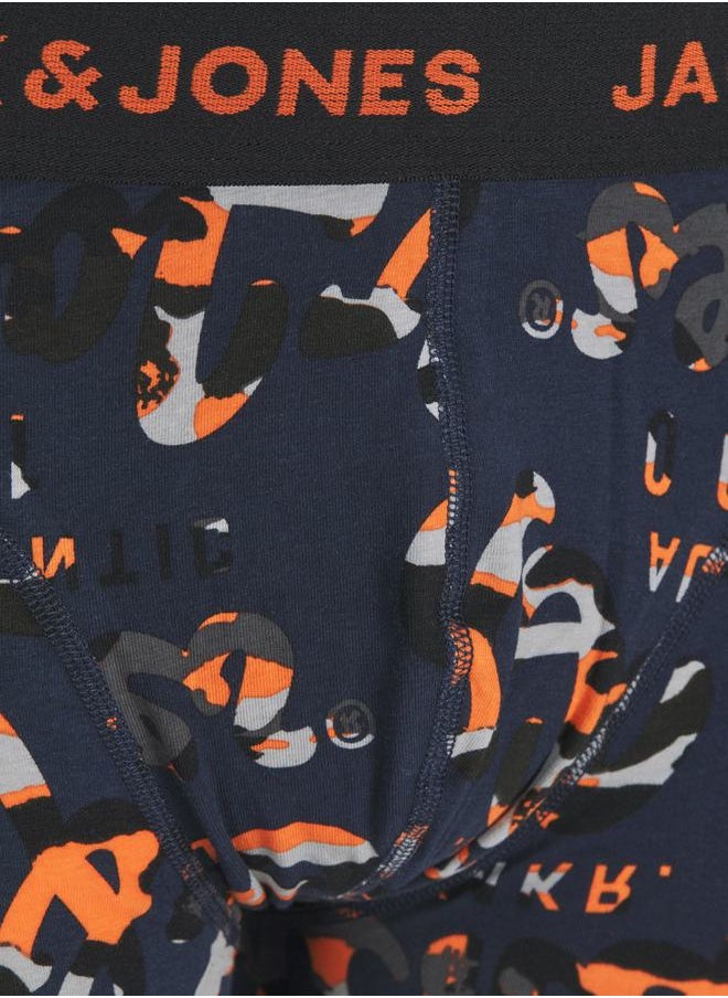 JACK & JONES - Pack of 3 - Printed & Plain Trunks - Image 1