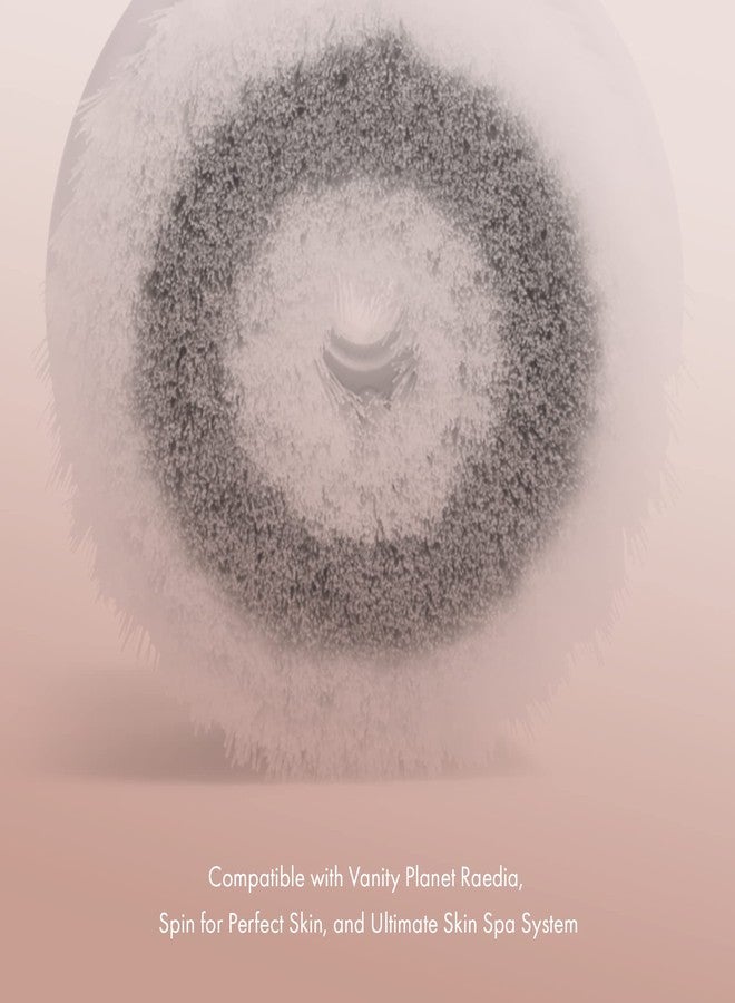 Vanity Planet Raedia & Ultimate Skin Spa Combo 3 Brushes - Designed for Raedia, Glowspin, & Ultimate Skin Spa System to Ensure Effective Cleansing and Exfoliating - Image 4