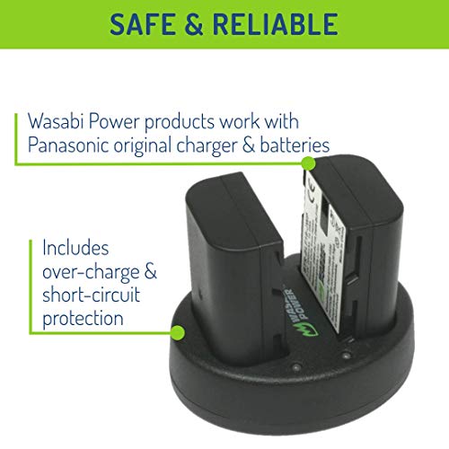 Wasabi Power Battery (2-Pack) and Dual USB Charger for Panasonic DMW-BLF19 and Panasonic Lumix DMC-GH3, DMC-GH4, DC-GH5, DC-GH5S, DC-G9 - Image 4