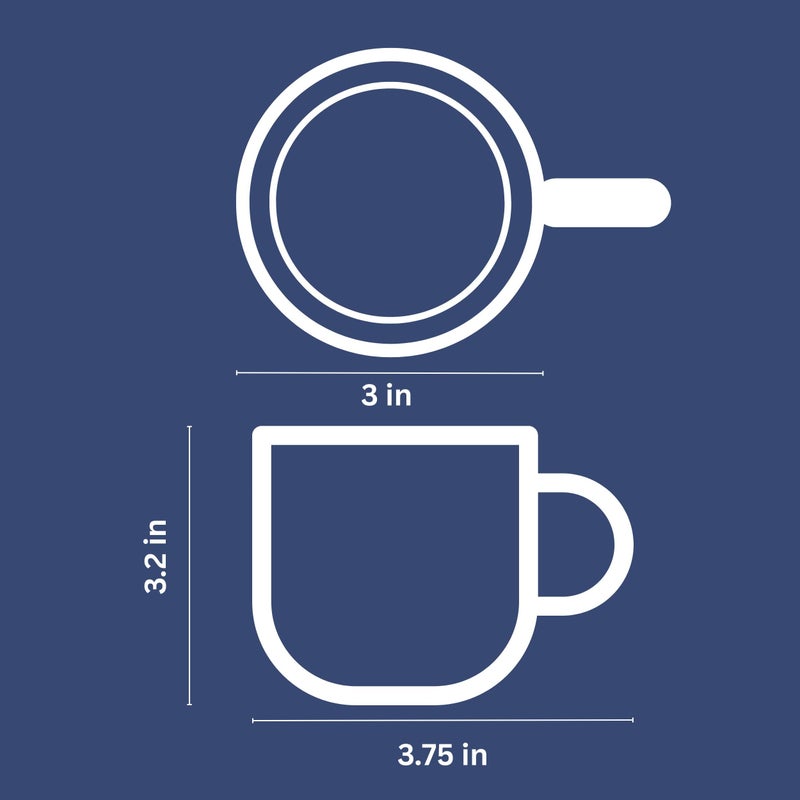 Mindful Design Double Wall Insulated Glasses Espresso Cups (Set of 2) - 5.4-Ounce Mugs - Image 3