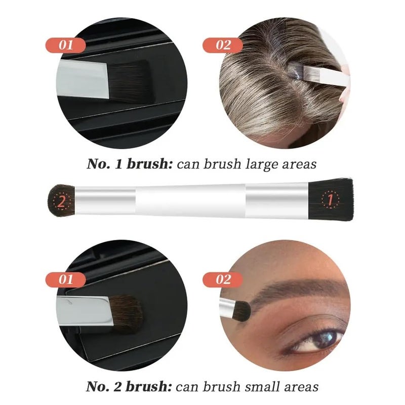 BUNEE Root Touch Up 6g Black Instantly Cover Grey Hairs Waterproof Sweatproof Root Cover Up for Women Men touch up highlights Conceals Hair Loss Thin Hair Shadow Powder - Image 5