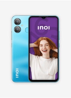 INOI A63, 4G LTE, Octacore 2GB RAM + 32GB, 6.5” IPS HD+ Display, Dual Camera, Finger Print Sensor, Marine, Middle East Version  - Image 1