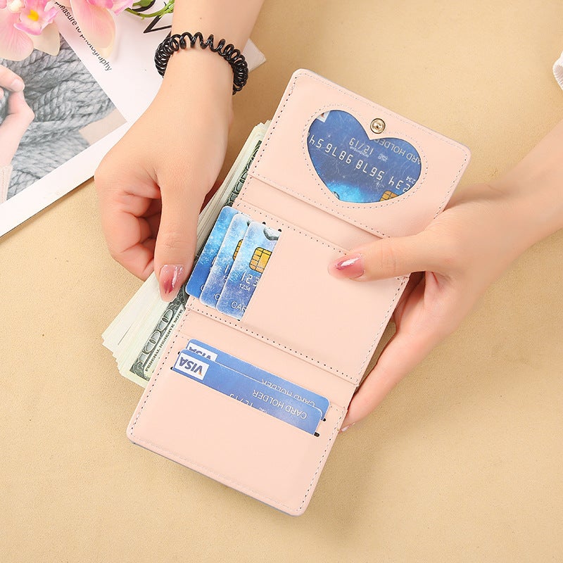 Multifunctional Solid Color PU Leather Wallet, RFID Blocking Design Portable Daily Storage Purse for Cards Cash Coin Business Use - Image 2