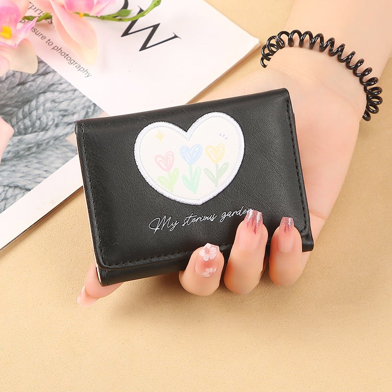 Multifunctional Solid Color PU Leather Wallet, RFID Blocking Design Portable Daily Storage Purse for Cards Cash Coin Business Use - Image 1