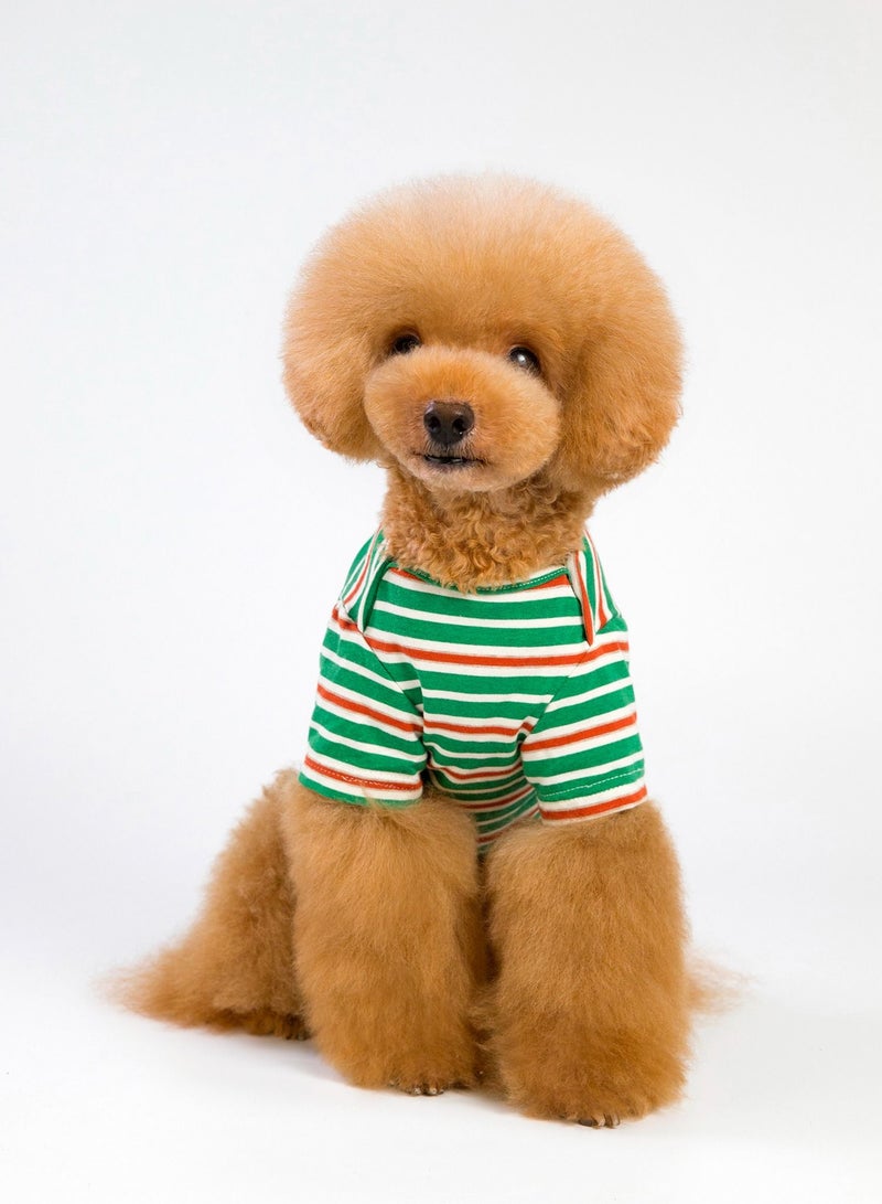 Loquat Casual dog T-shirt Green