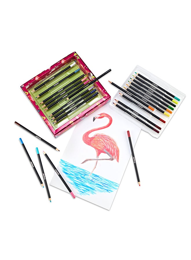 Crayola 24 Count Blend & Shade Colored Pencils – Soft Gel Cores for Smooth Blending & Vibrant Colors | Non-Toxic Art Supplies for Kids & Artists, Creative Gift Set - Image 3