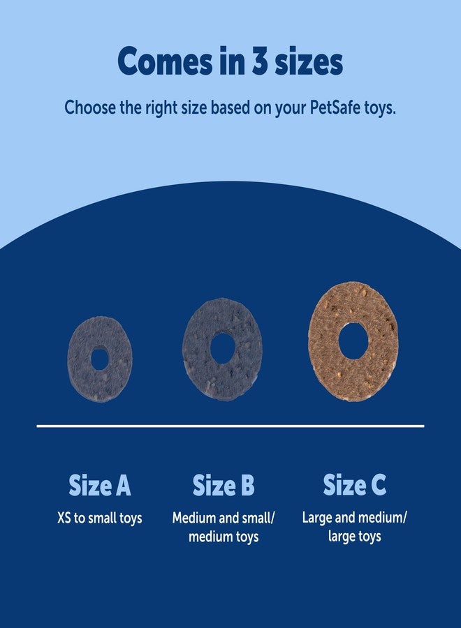 بيت سيف حلقات بيت سيف بيزي بادي الطبيعية المصنوعة من الجلد الخام - عبوات إعادة تعبئة للمضغ تدوم طويلاً - مكونات عالية الجودة - حلقات بنكهة زبدة الفول السوداني والجلد الخام الأصلي - مقاس C - عبوة من 24 قطعة - Image 5