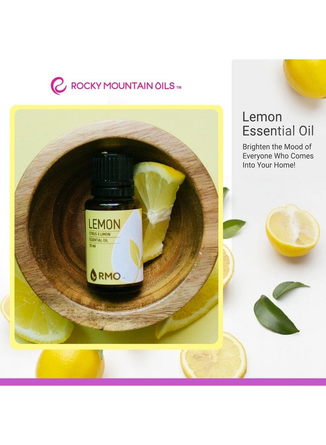 روكي ماونتن أويلز زيوت عطرية أساسية طبيعية من Rocky Mountain Oils برائحة الليمون للاستخدام الموضعي والمنزلي - 15 مل - Image 5