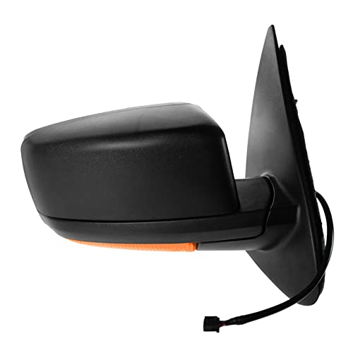 TRQ Passenger Side Mirror Assembly Electric Adjustment Heated Memory Black Compatible with 2003-2006 Ford Expedition FO1321339 - Image 2