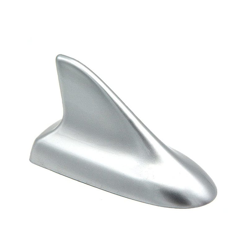idain Auto Car Shark Fin Universal Roof Antenna Dummy Aerial for Decoration ONLY Silver