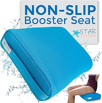 STAR SPLASH Hot Tub Booster Seat 15 x 12 x 5 Inches Hot Tub Pillow with NonSlip Micro Dot Bottom and 6 Weighted Sections Quick Dry Bath Accessories for Indoor or Outdoor Spa - Image 1